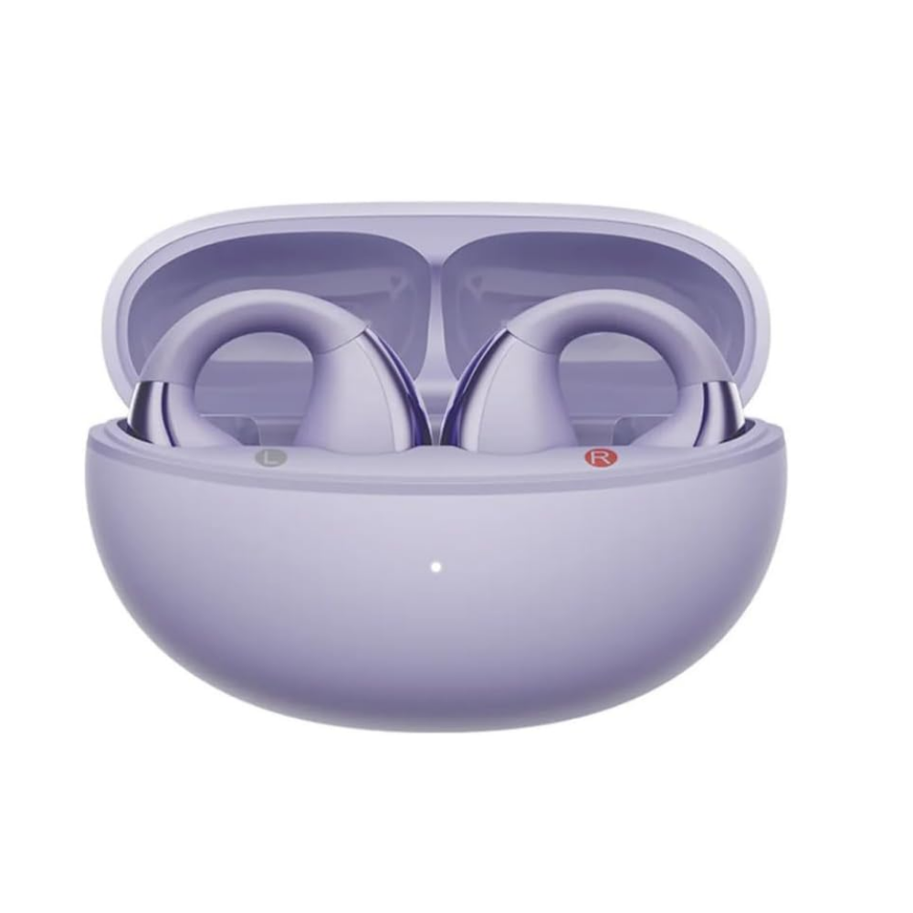 QCY C30 (QT33) Crossky Kablosuz Küpe Kulaklık 4 Mikrofon Enc Ipx5 Bluetooth 5.4 Mor