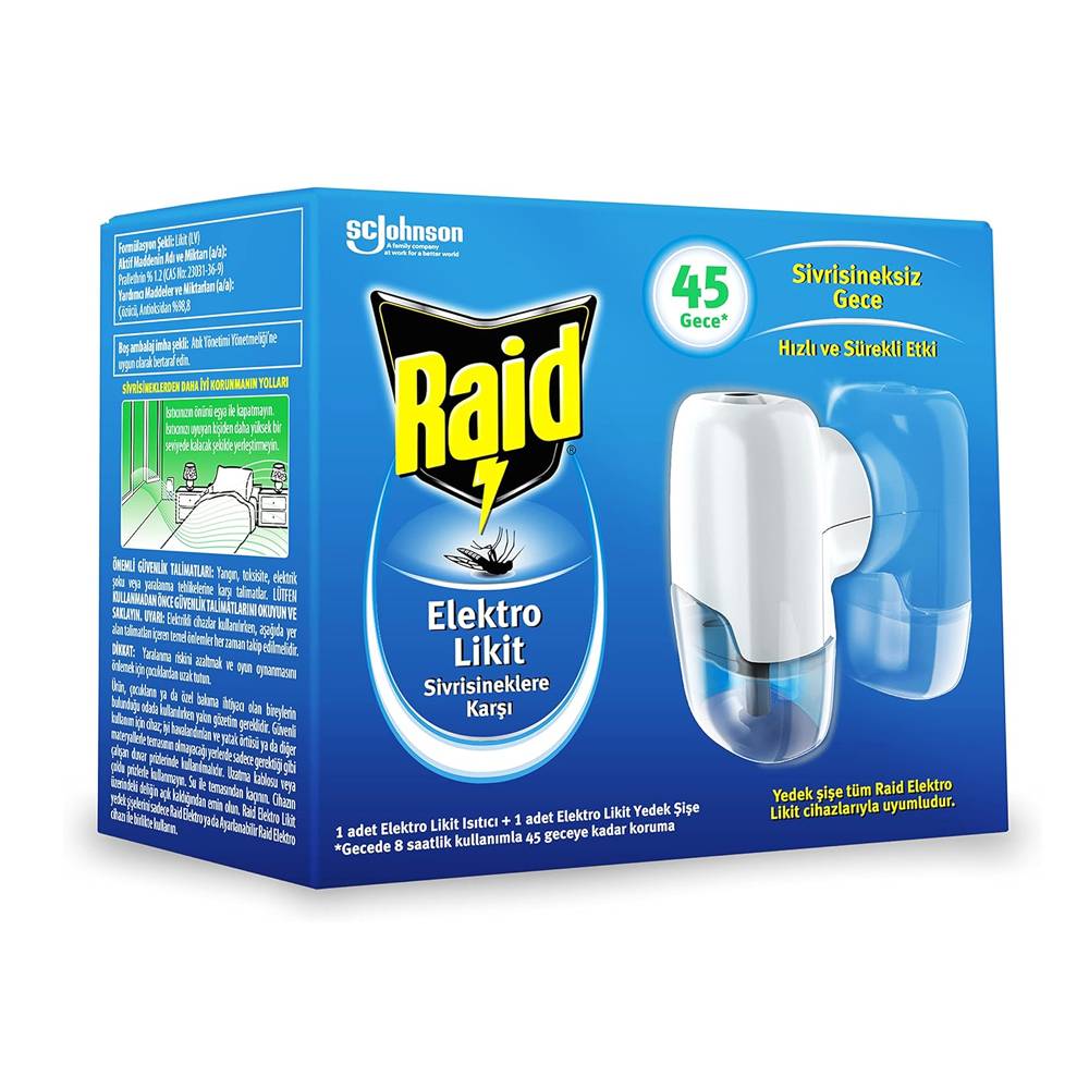 Raid Elektro Likit 45 Gece Sinek Kovucu (1 x 27,4 mL) thumbnail
