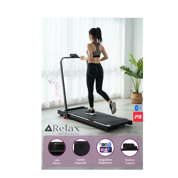 Relax Bluetoothlu Uzaktan Kumandalı Portatif Yürüme Ve Koşu Bandı RL-890