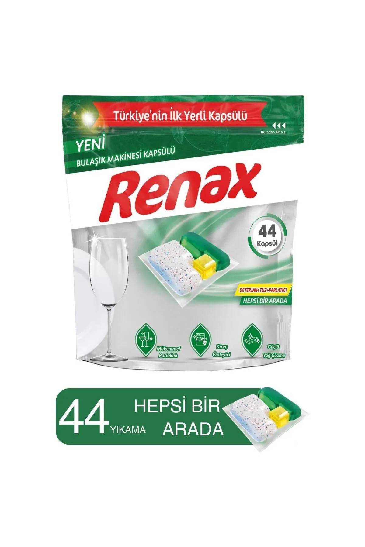 Renax Hepsi Bir Arada Bulaşık Makinesi Tableti 44'lü thumbnail