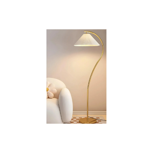 retro home design Umbrella Şapkalı Eskitme Gold Şık Modern Lambader Dekoratif Salon Yatak Odası