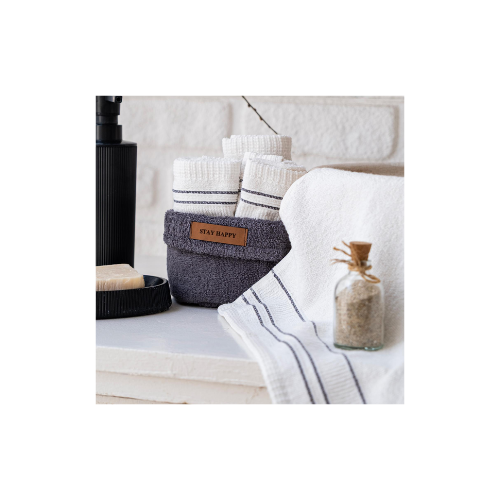 Schafer Home Daily 4 lü Havlu Seti 30 x 50 Cm - Antrasit