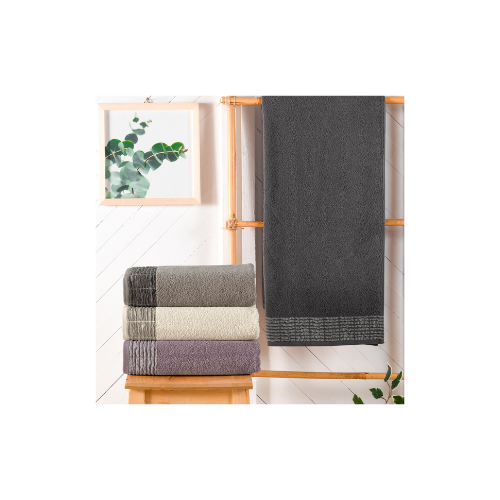 Schafer Home Line Armürlü Havlu 50x90 Cm-Antrasit