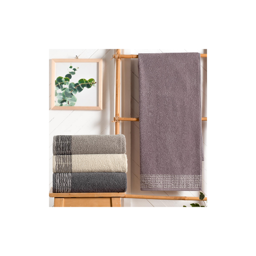 Schafer Home Line Armürlü Havlu 50x90 Cm-Lavanta thumbnail