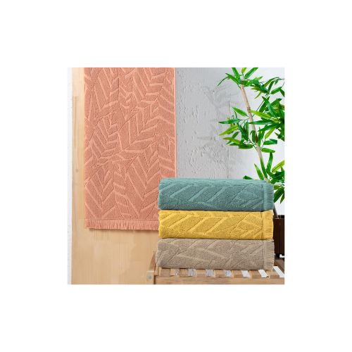 Schafer Home Modern Jakarlı Havlu 50x90 Cm-Kiremit