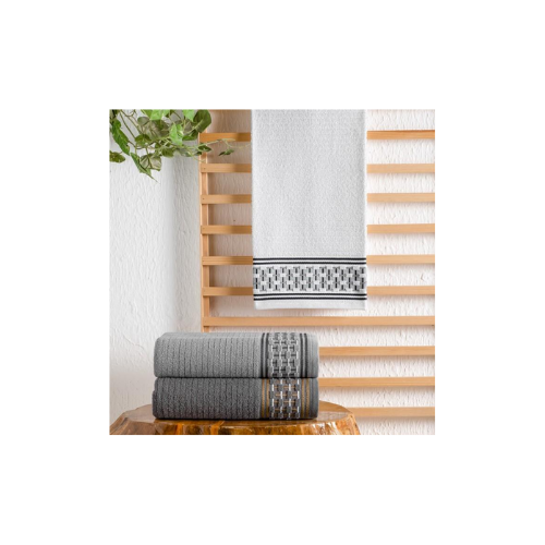 Schafer Home Plain Jakarlı Havlu 50x90-Beyaz thumbnail