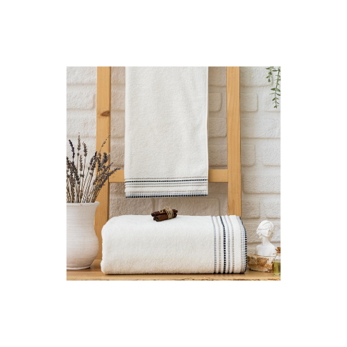 Schafer Home Rosy Armürlü Havlu 50 x 90 Cm - Krem