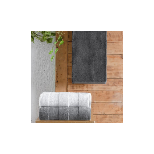Schafer Home Solid Jakarlı Havlu 50x90-Antrasit thumbnail