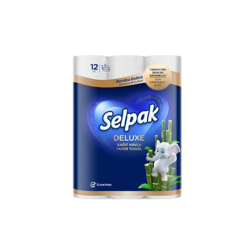 Selpak Deluxe Bambu Katkılı Havlu 12'li