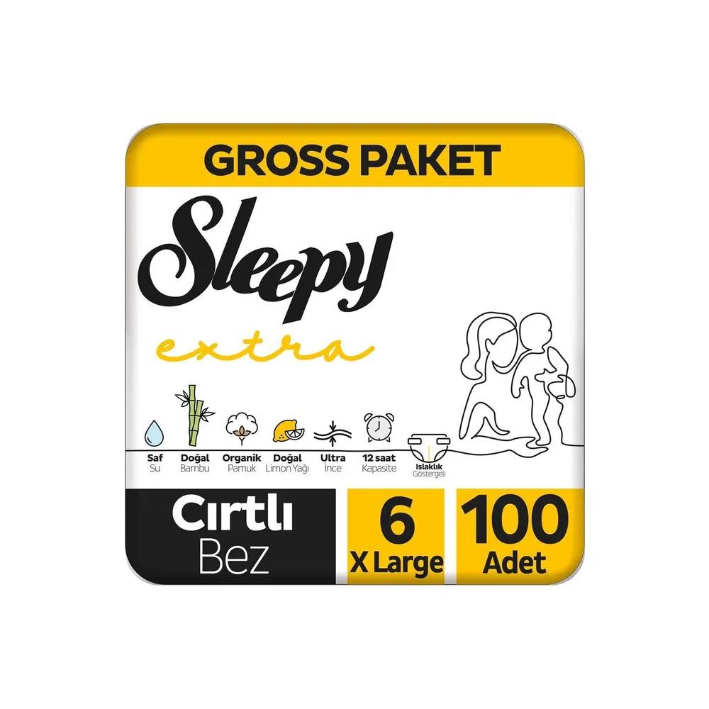 Sleepy Extra Günlük Aktivite 6 Numara XLarge 100'lü Bebek Bezi