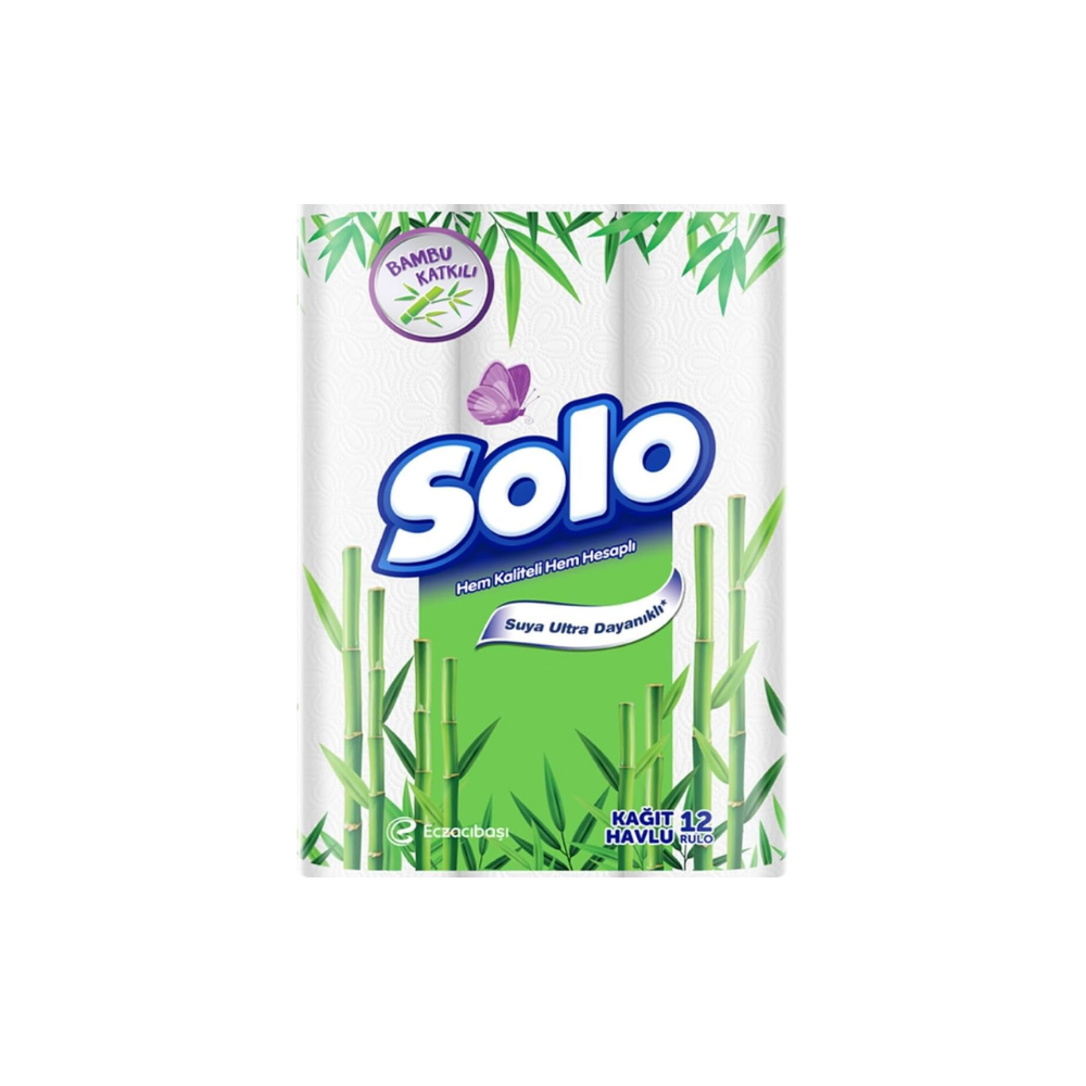 SOLO Bambu Katkılı Kağıt Havlu 12'li