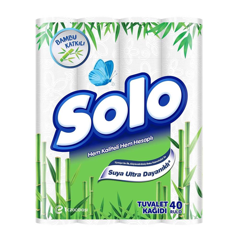 SOLO Bambu Katkılı Tuvalet Kağıdı 40’lı thumbnail