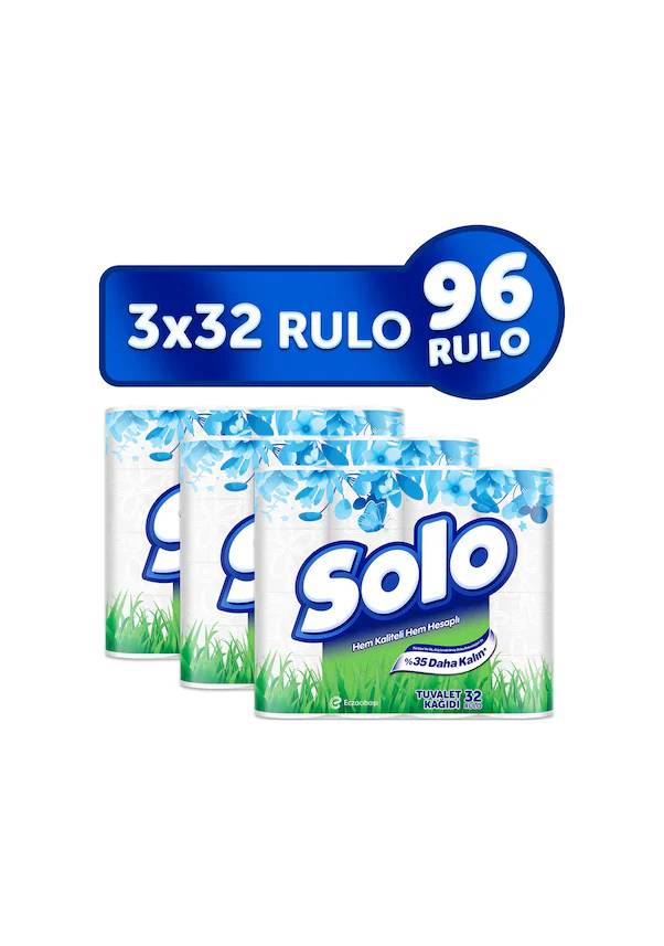 Solo Ultra Dayanıklı Tuvalet Kağıdı 96 Rulo (3 x 32) thumbnail