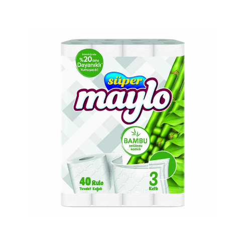 Süper Maylo Bambu Katkılı Tuvalet Kagıdı 40'lı