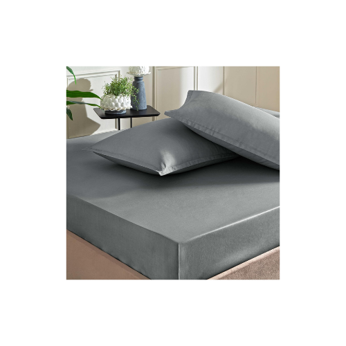Taç Color Dreams Saten Çift Kişilik Çarşaf Seti Antrasit thumbnail