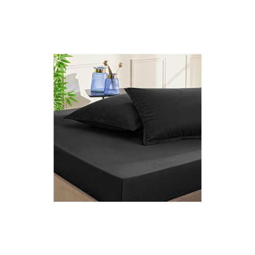 Taç Color Dreams Saten Çift Kişilik Çarşaf Seti Siyah thumbnail