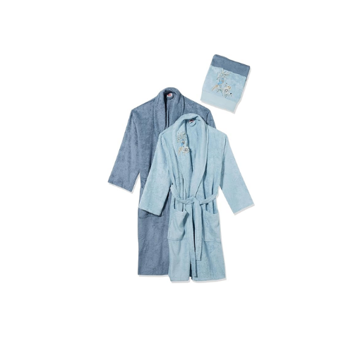 Taç Spring Çiçek Desenli %60 Pamuk %40 Bambu Aile Seti