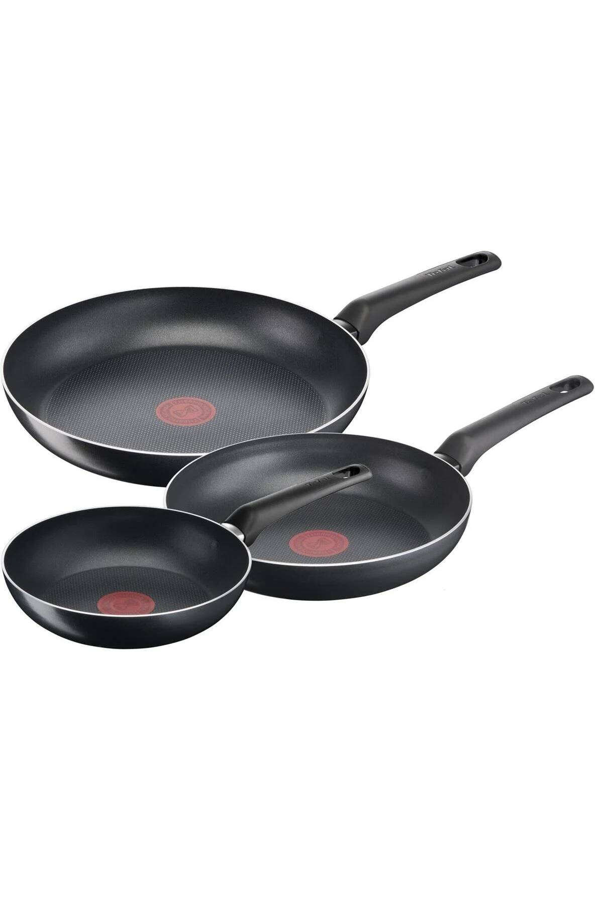 TEFAL Titanyum 1x Simple Cook Difüzyon Tabanlı 3'lü Tava Seti