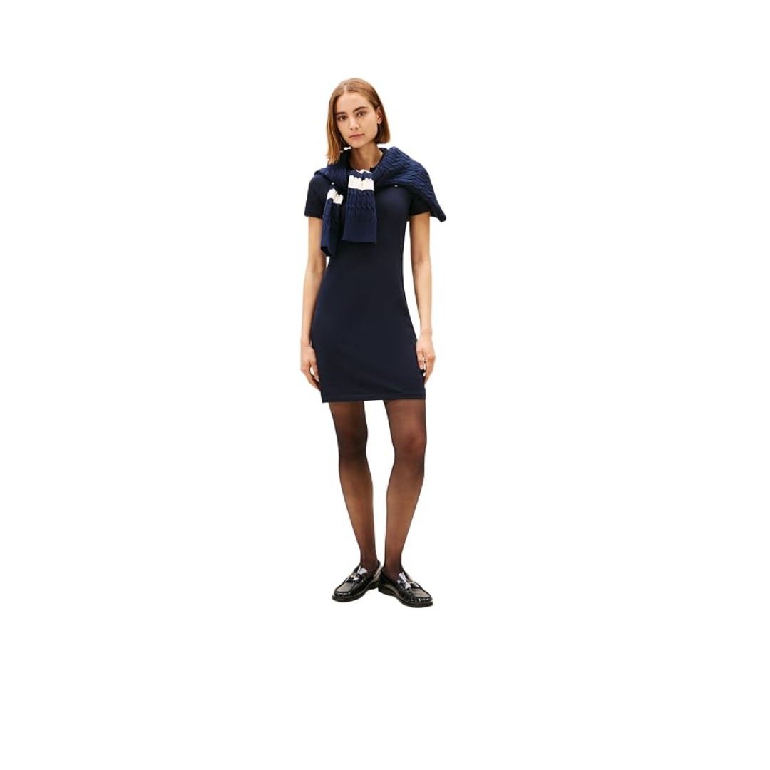 Tommy Hilfiger 1985 SLIM PIQUE POLO DRESS SS Elbise Kadın