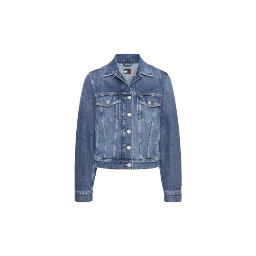 Tommy Hilfiger Classic Trucker Jacket AI6136 Ceket Kadın Larcivert thumbnail