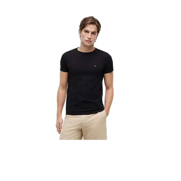 Tommy Hilfiger CORE STRETCH SLIM C-NECK TEE Kısa kollu tişörtler Erkek