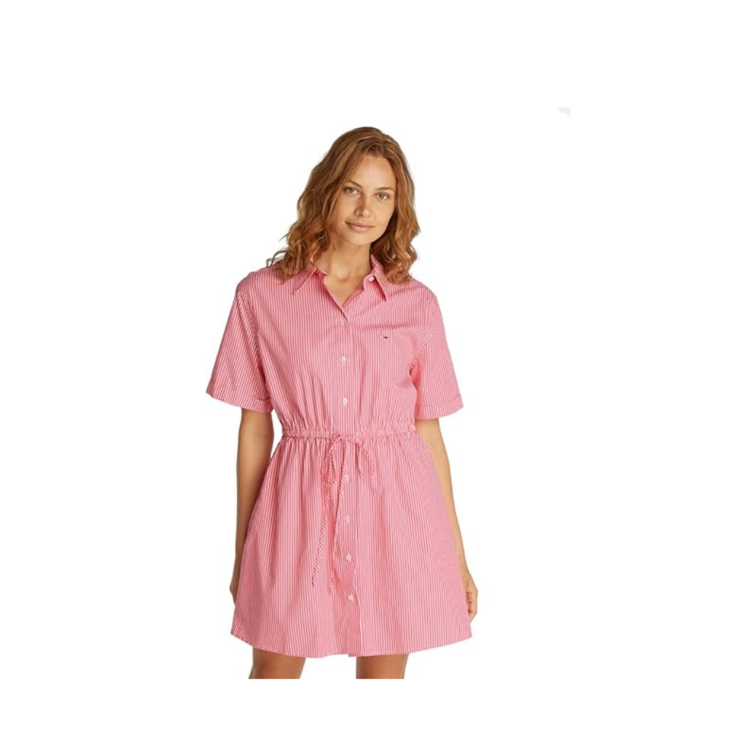 Tommy Hilfiger TJW MINI STRIPE SHIRT DRESS Elbise Kadın