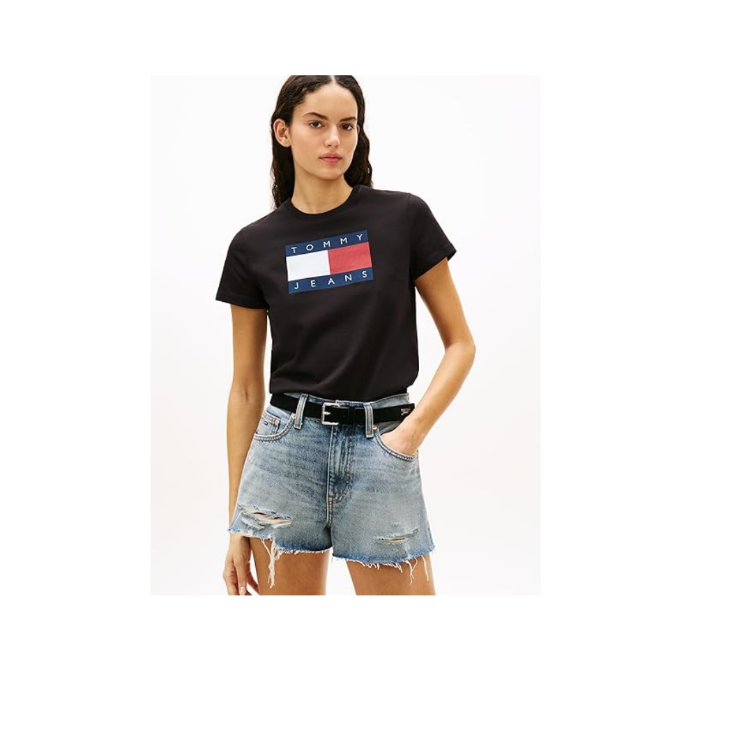 Tommy Hilfiger TJW REG TJ FLAG SS TEE Tişört Kadın
