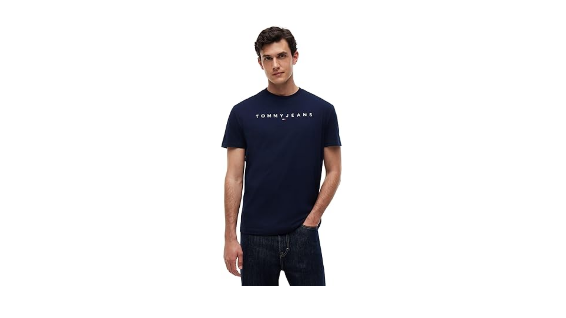 Tommy Jeans TJM REG LINEAR LOGO TEE EXT Tişört Erkek