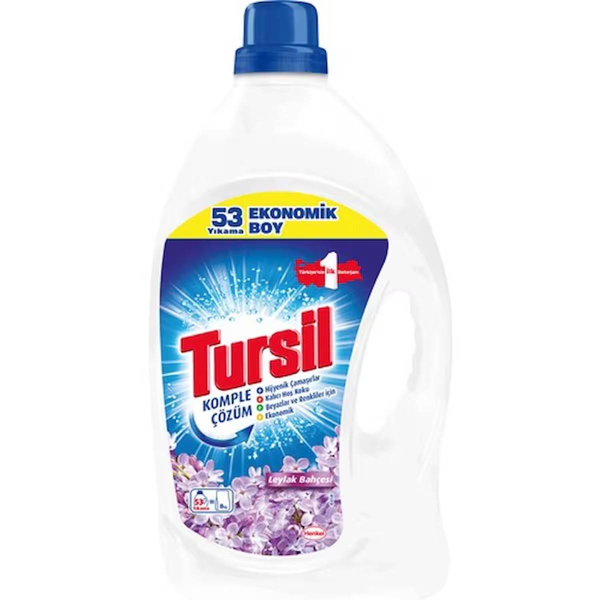 Tursil Sıvı Çamaşır Deterjanı 3440ml (53 Yıkama) Leylak Bahçesi