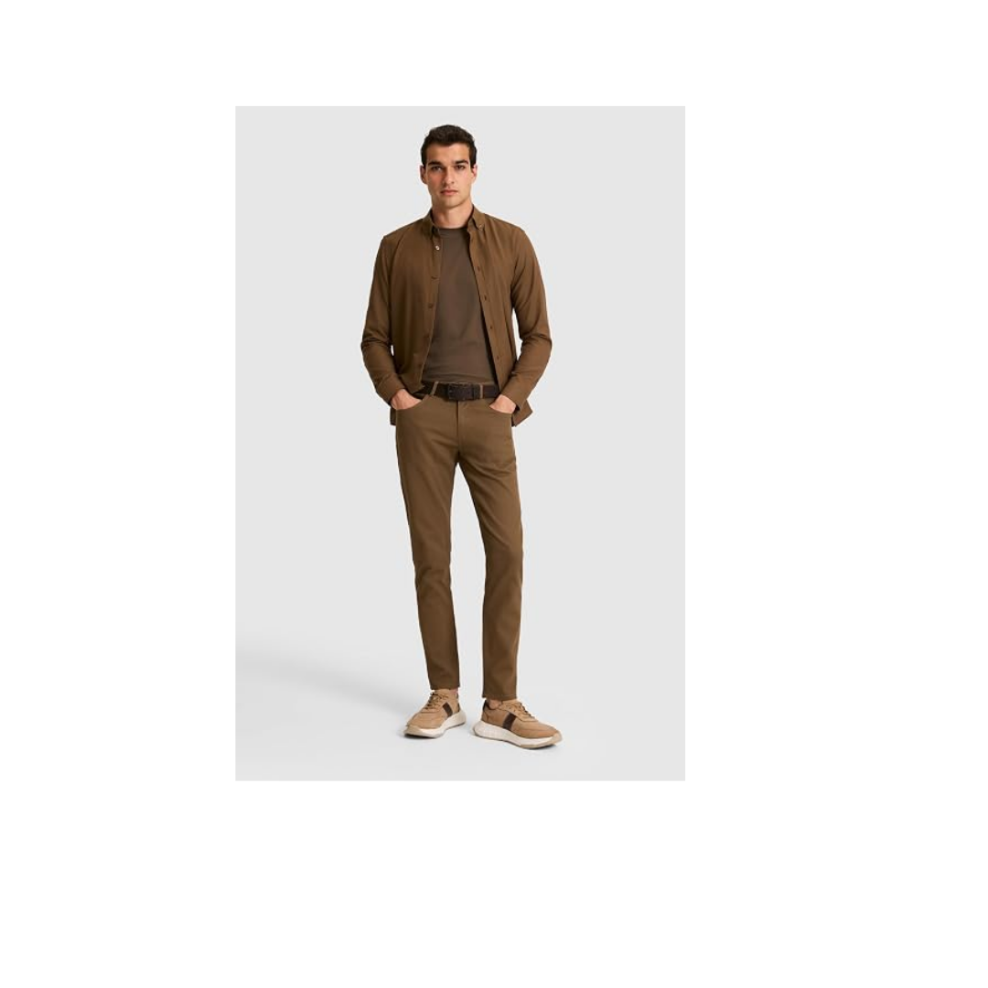 U.S. Polo Assn. Erkek Haki Pantolon (Kanvas-Chino) 50326183-VR027