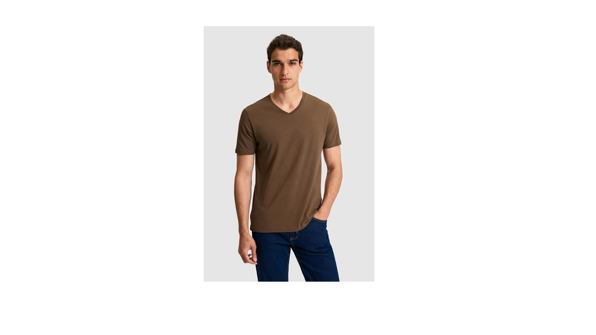 U.S. Polo Assn. Erkek Kahverengi Tişört Basic 50326944-VR029