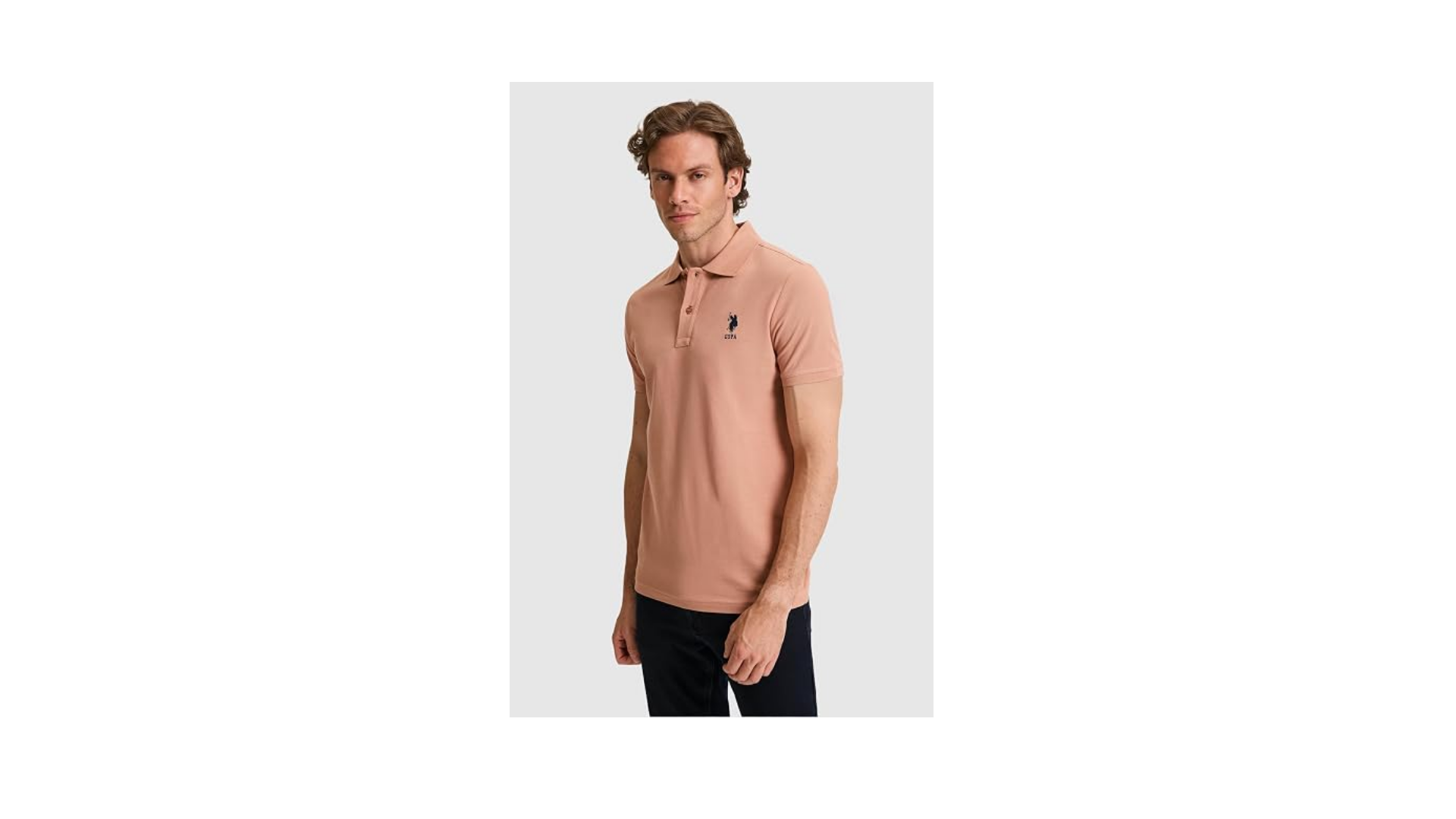 U.S. Polo Assn. Erkek Pudra Tişört Basic 50326920-VR042