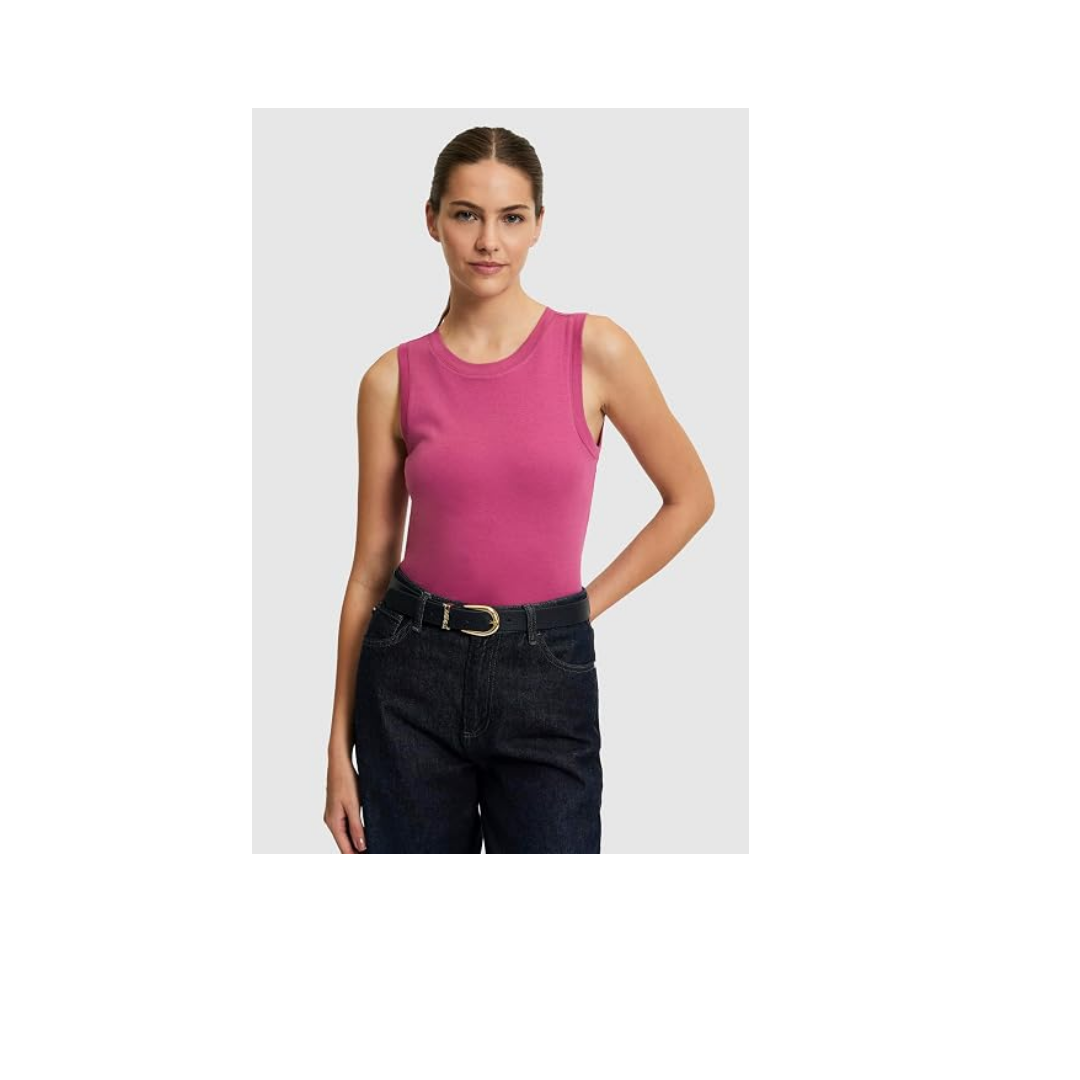 U.S. Polo Assn. Kadın Fuşya Tişört Basic 50323534-VR023
