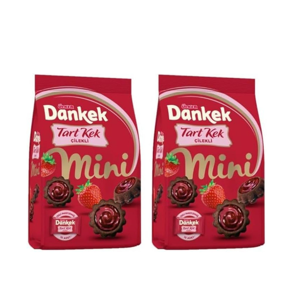 Ülker Dankek Tart Mini Çilekli 150 Gr x 2 Adet