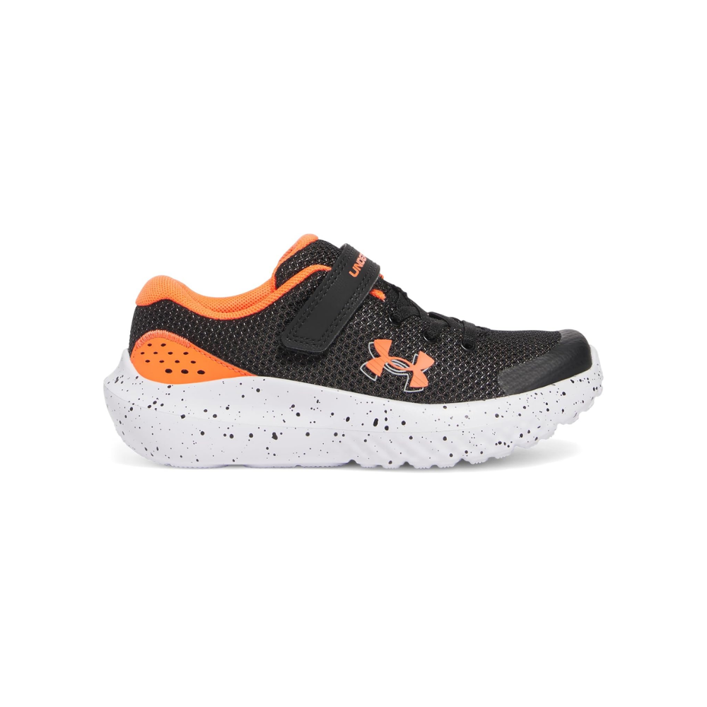 Under Armour UA BPS Surge 4 AC Spor Ayakkabı Erkek Çocuk Siyah - Turuncu