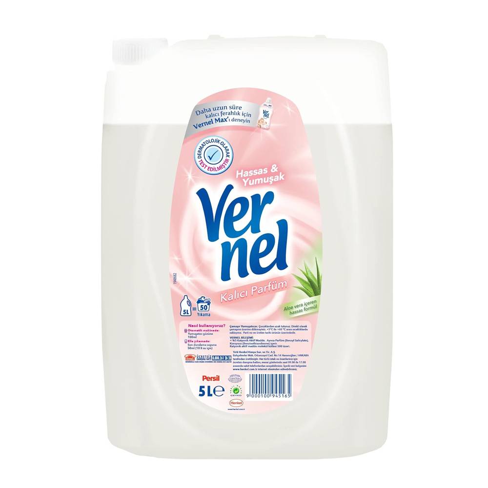 Vernel Çamaşır Yumuşatıcısı 5L 50 Yıkama Hassas & Yumuşak