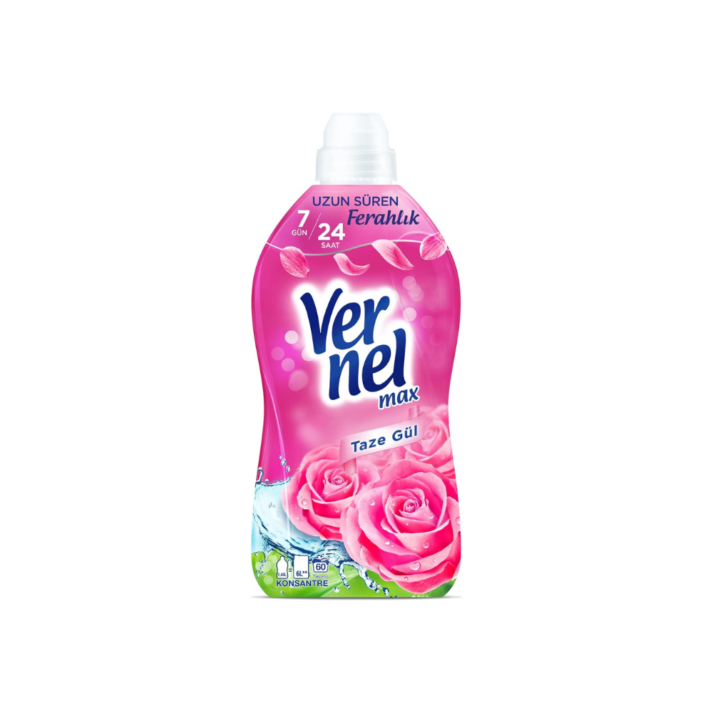 Vernel max Taze Gül Kokulu Konsantre Çamaşır Yumuşatıcısı (1 x 1440 ml) thumbnail