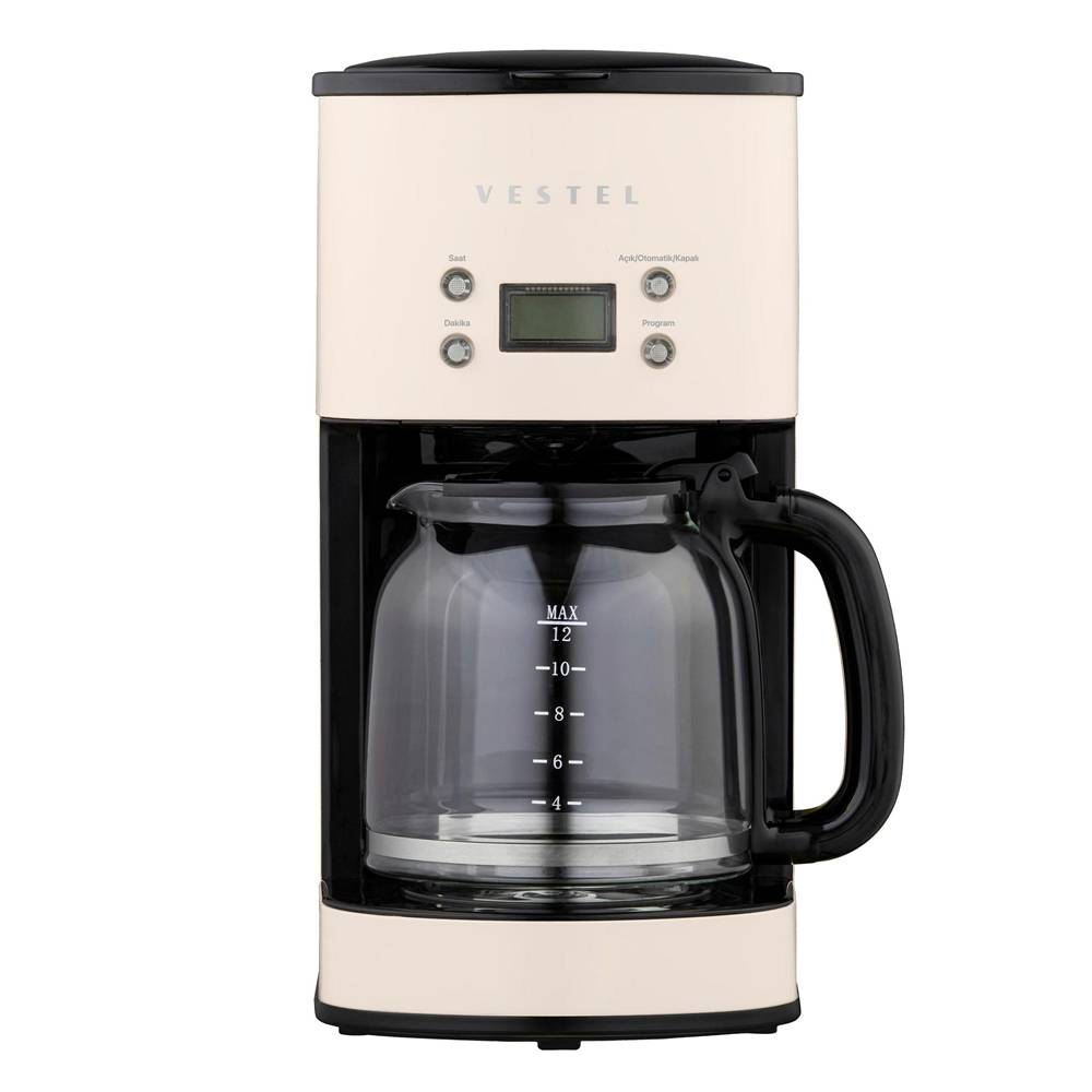 Vestel Retro Bej Filtre Kahve Makinesi