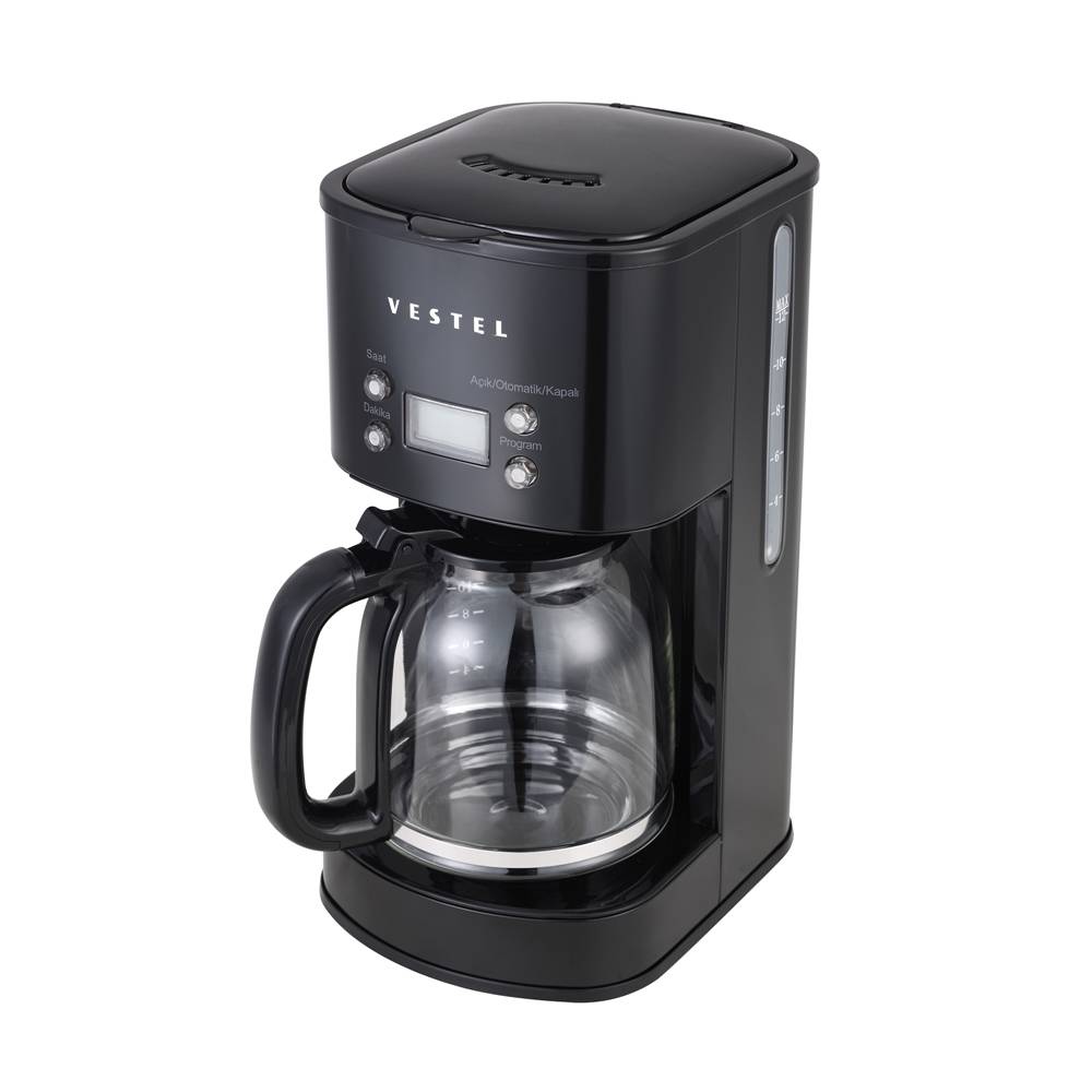 Vestel Retro Siyah Filtre Kahve Makinesi