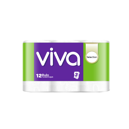Viva Selection 3 Katlı Tuvalet Kağıdı 12'li