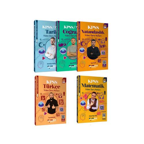 Yediiklim Yayınları 2026 KPSS GK-GY Tüm Dersler Atölye Serisi Video Ders Notları Seti (5 Kitap) thumbnail